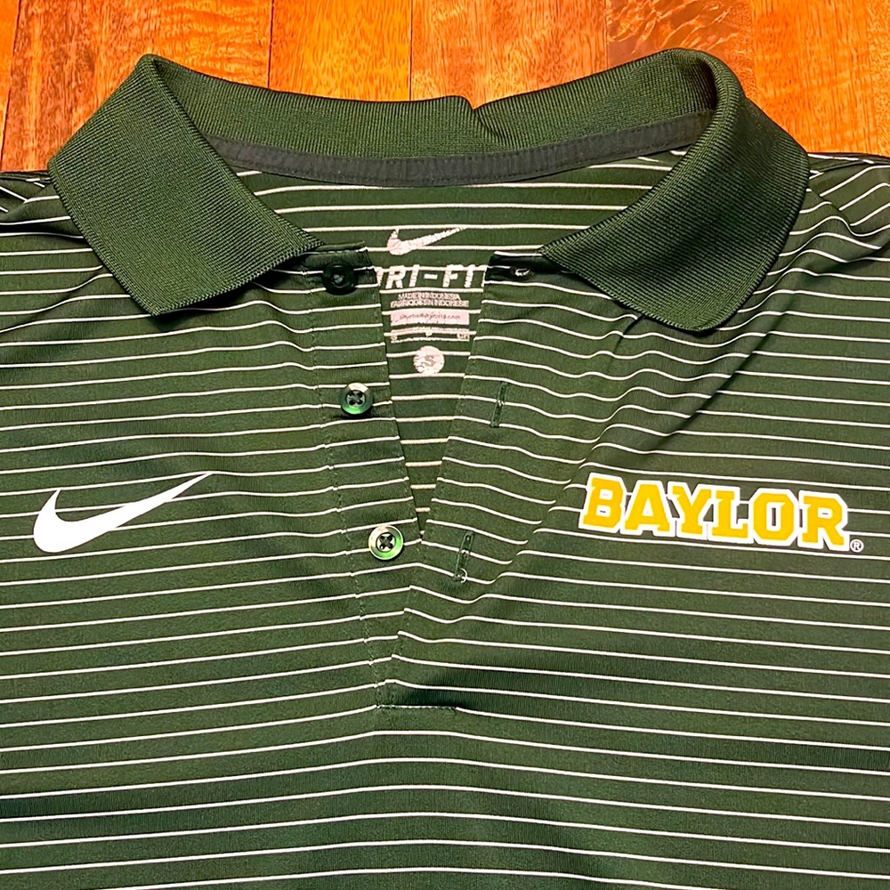 Mens small Nike Dri-Fit Baylor polo